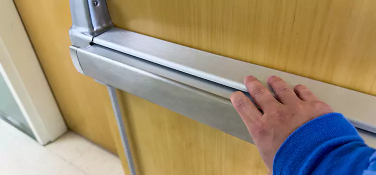 Installing a Push Bar on a Door Cookeville